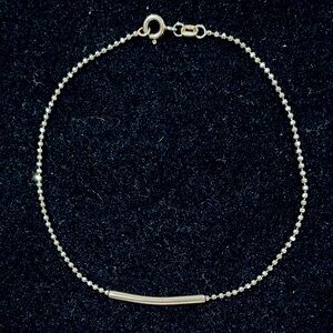Sterling Silver Bead Anklet